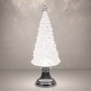 Hobby Lobby Light Up Glitter Christmas Tree Snow Globe